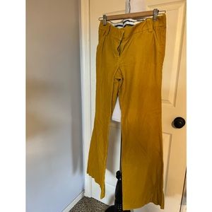 Jcrew  soft corduroy trousers in golden mustard yellow tone - perfect condition